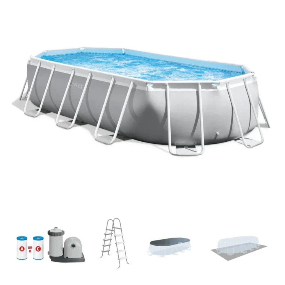2025 Intex Prism Frame™ Ovaler Aufstellpool 503 x 274 x 122 cm