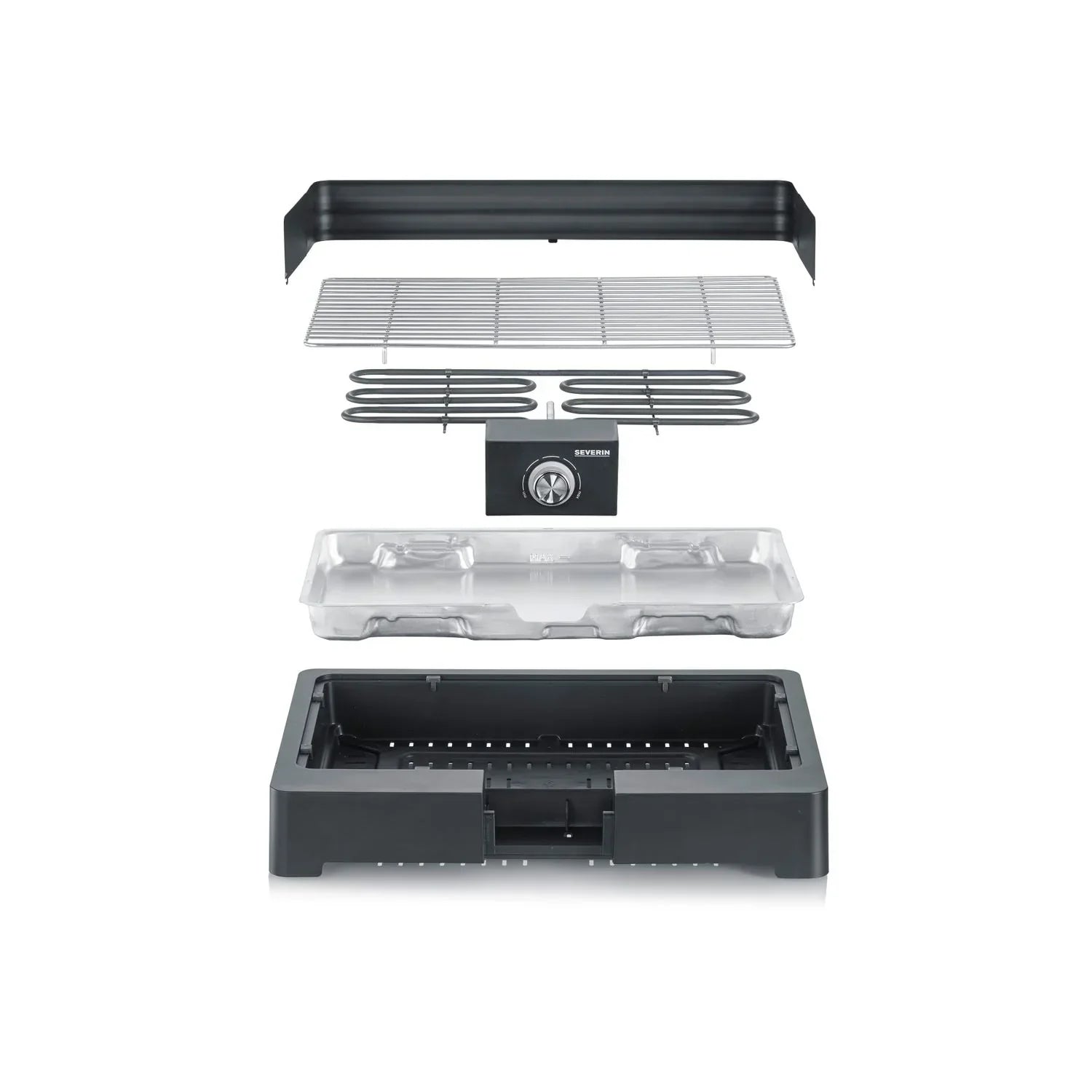 Tischgrill Schwarz 2200 W Pg 8565 Severin
