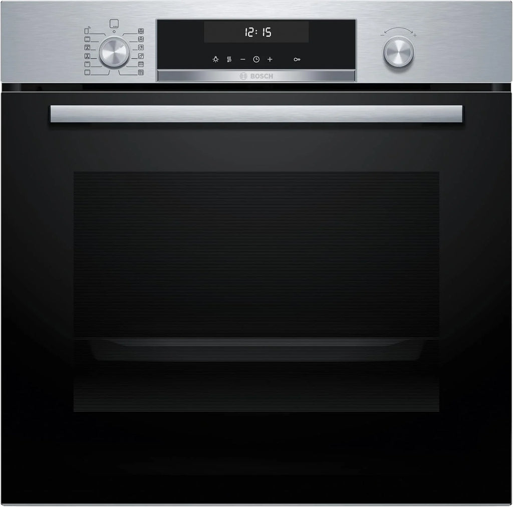 Bosch - Horno multifunción pirolítico, 60 cm. de ancho, Serie 6, Home Connect, 3D Hotair, Autolimpieza, Mandos ocultables, Nergo, HBG578ES7