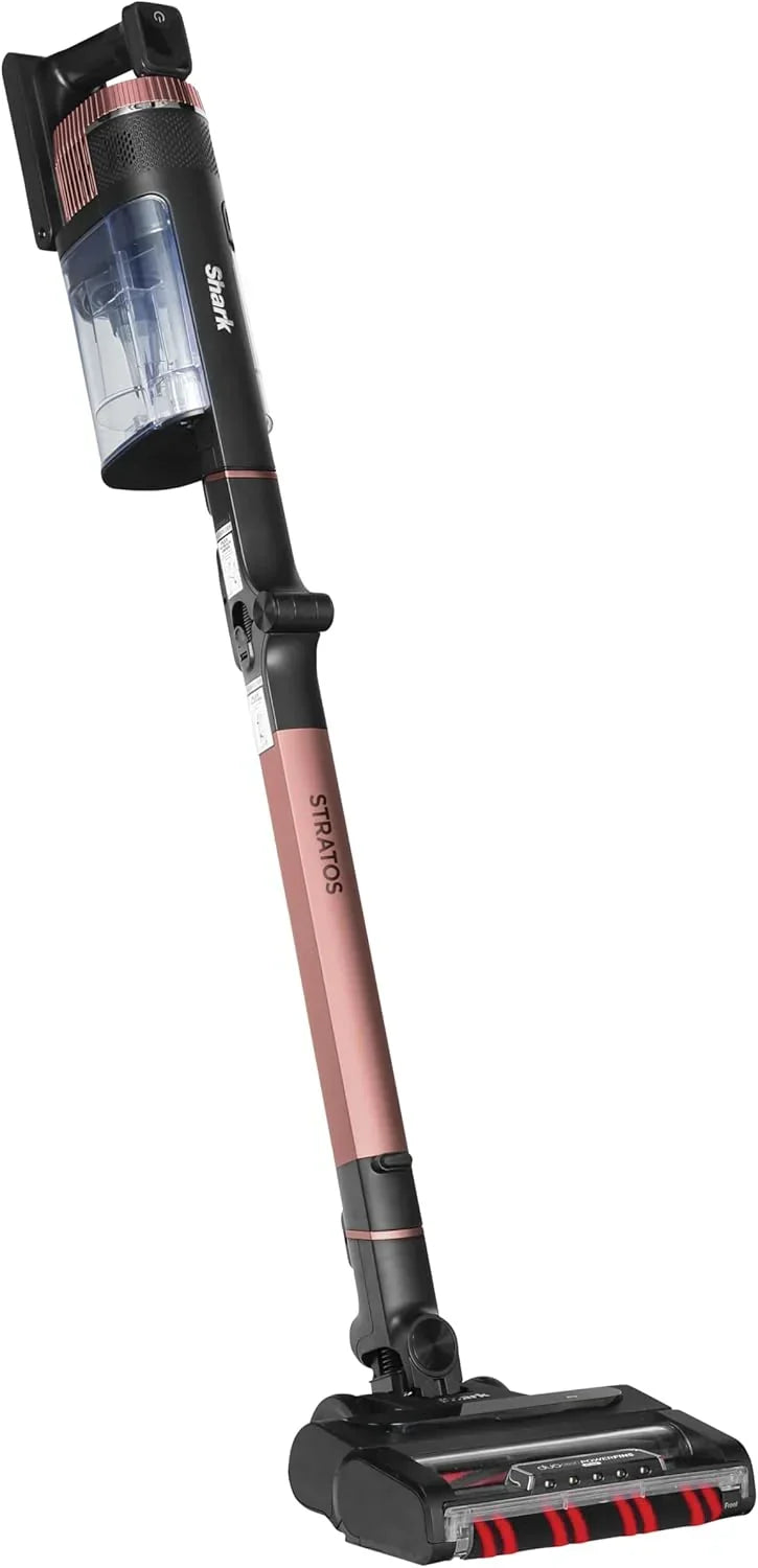 Shark Stratos Akku-Staubsauger, 60 Min. Laufzeit, Anti Hair Wrap Technologie, Clean Sense IQ, PowerFins Plus, Autoreinigungsset, Fugendüse, Mehrflächenbürste, Kupfer IZ400EUTBK