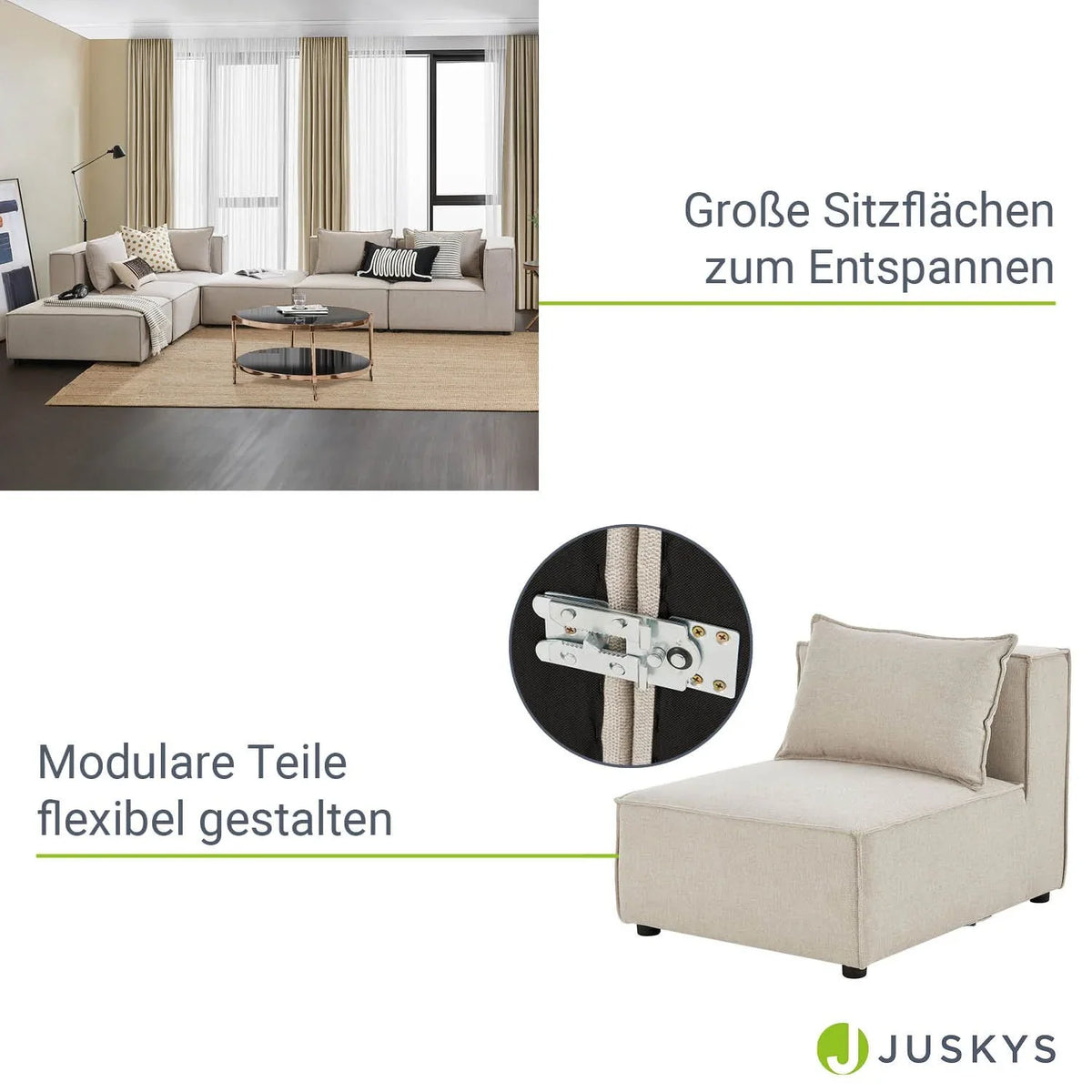 2025 Sofá modular Domas XXL – salón modulable