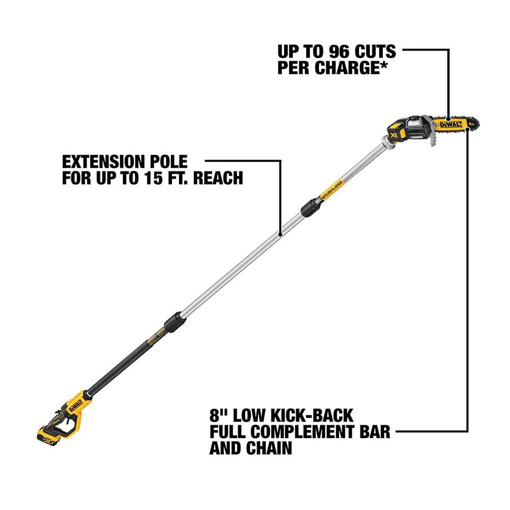 2025 DEWALT 20V MAX Cortadora de Poste y Recortadora de Setos Combo Inalámbrico de Litio-Ion DCKO86M1
