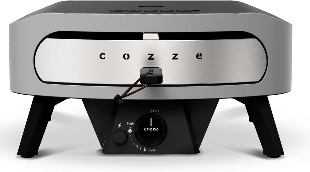 COZZE Gas-Pizzaofen 17 Zoll – Großer Outdoor-Pizzaofen (50 mbar) – Pizzaofen mit Regler für Familienpizza