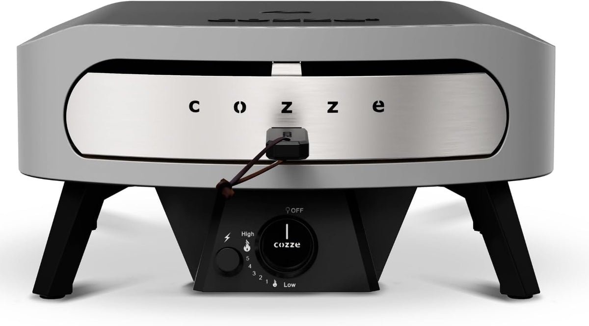 COZZE Gas-Pizzaofen 17 Zoll – Großer Outdoor-Pizzaofen (50 mbar) – Pizzaofen mit Regler für Familienpizza