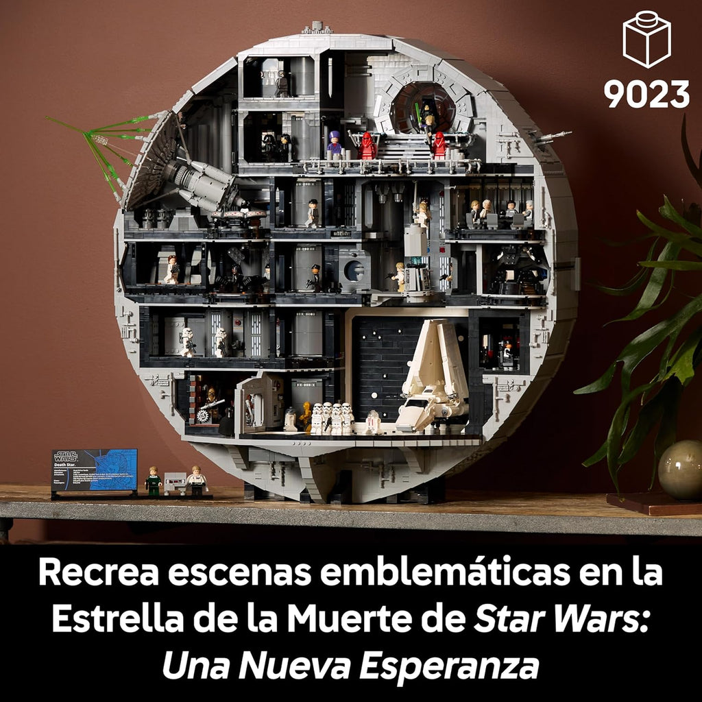 Star Wars 75419 Todesstern – Interaktives UCS-Modell für Erwachsene mit 36 Minifiguren, inkl. Luke Skywalker, Han Solo und Darth Vader – Sammlergeschenk für Fans (Männer und Frauen)