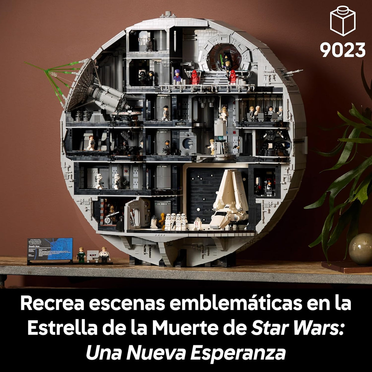 Star Wars 75419 Todesstern – Interaktives UCS-Modell für Erwachsene mit 36 Minifiguren, inkl. Luke Skywalker, Han Solo und Darth Vader – Sammlergeschenk für Fans (Männer und Frauen)