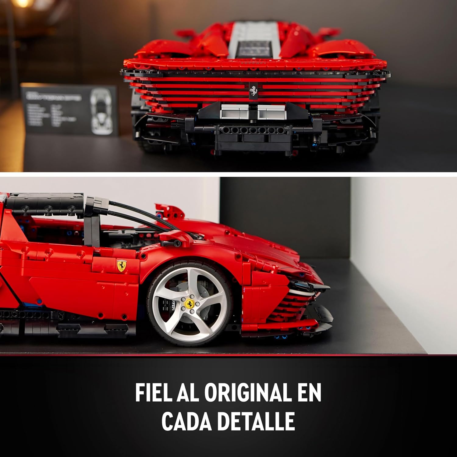 LEGO Technic Ferrari Daytona SP3, baubares rotes Supercar-Modell, Maßstab 1:8, Sammlergeschenk für Männer und Frauen, ultimatives Autokonzept 42143