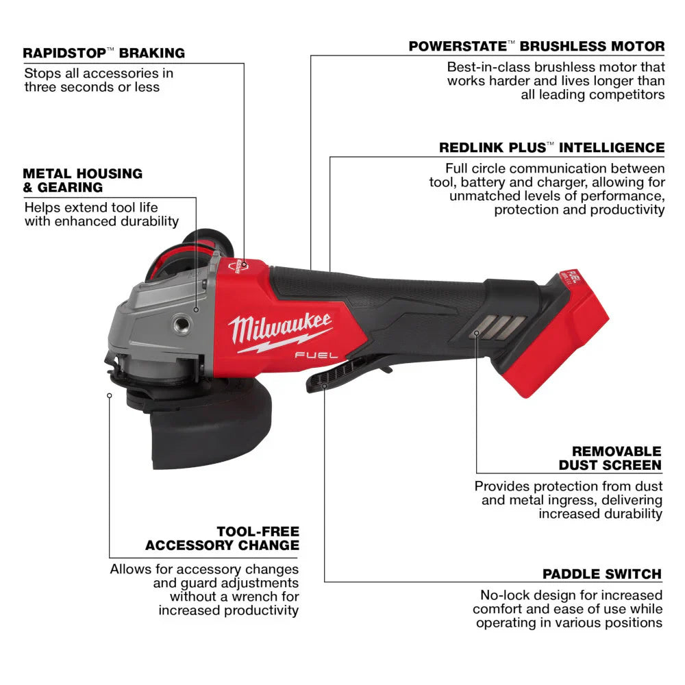 2025 Milwaukee 3697-27 Set Completo M18 Fuel con 7 Herramientas