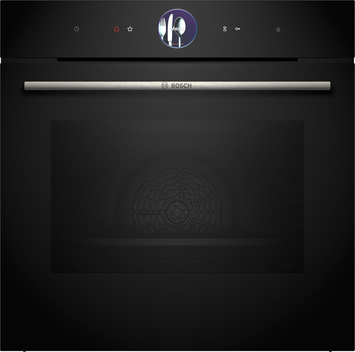 Bosch - Horno Multifunción con Vapor Añadido, 60 cm, Serie 8, Electrónica TFT TouchControl Plus, AirFry, Home Connect, Negro, HRG7361B1