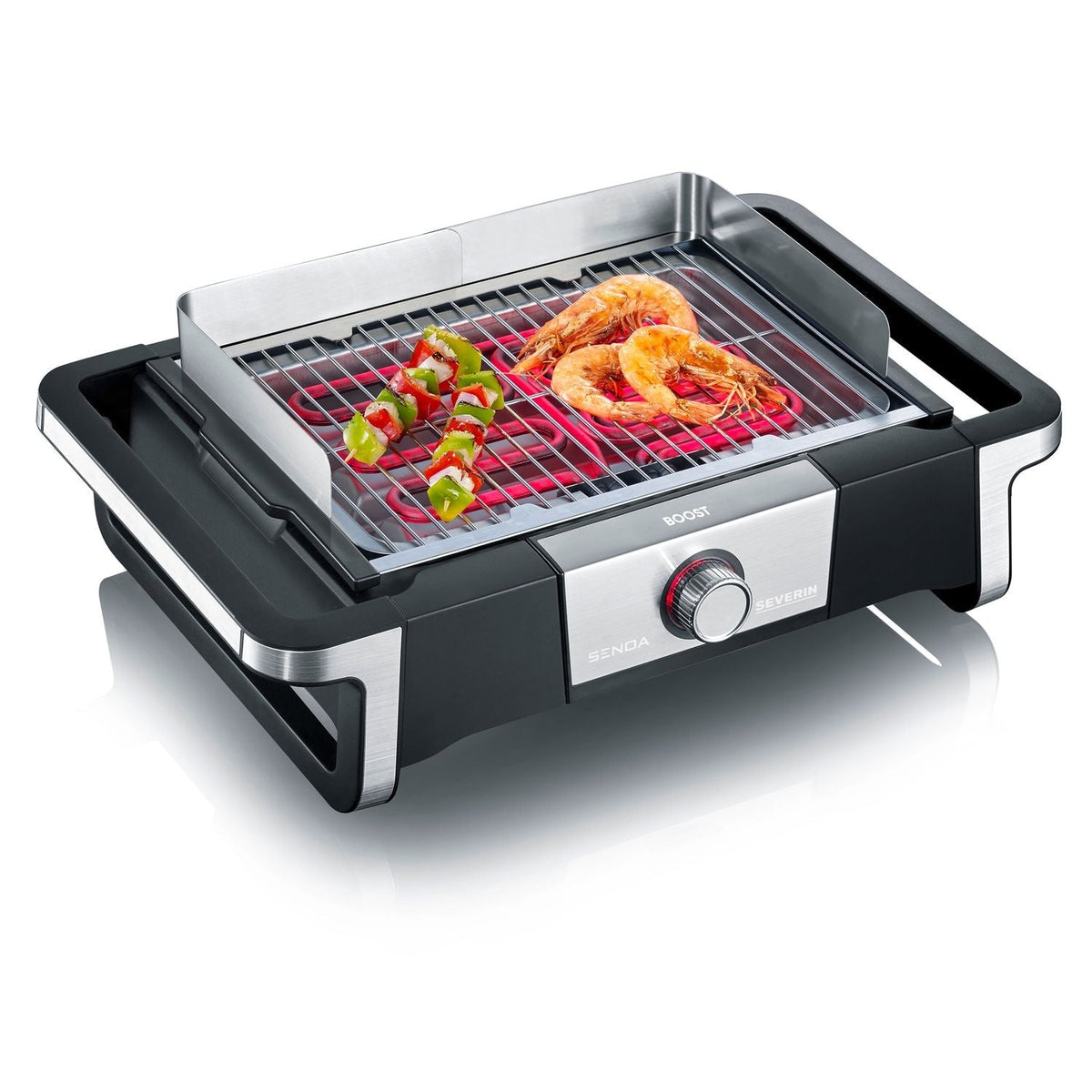 Barbacoa Grill Eléctrica Boost Negro Pg 8113 Severin