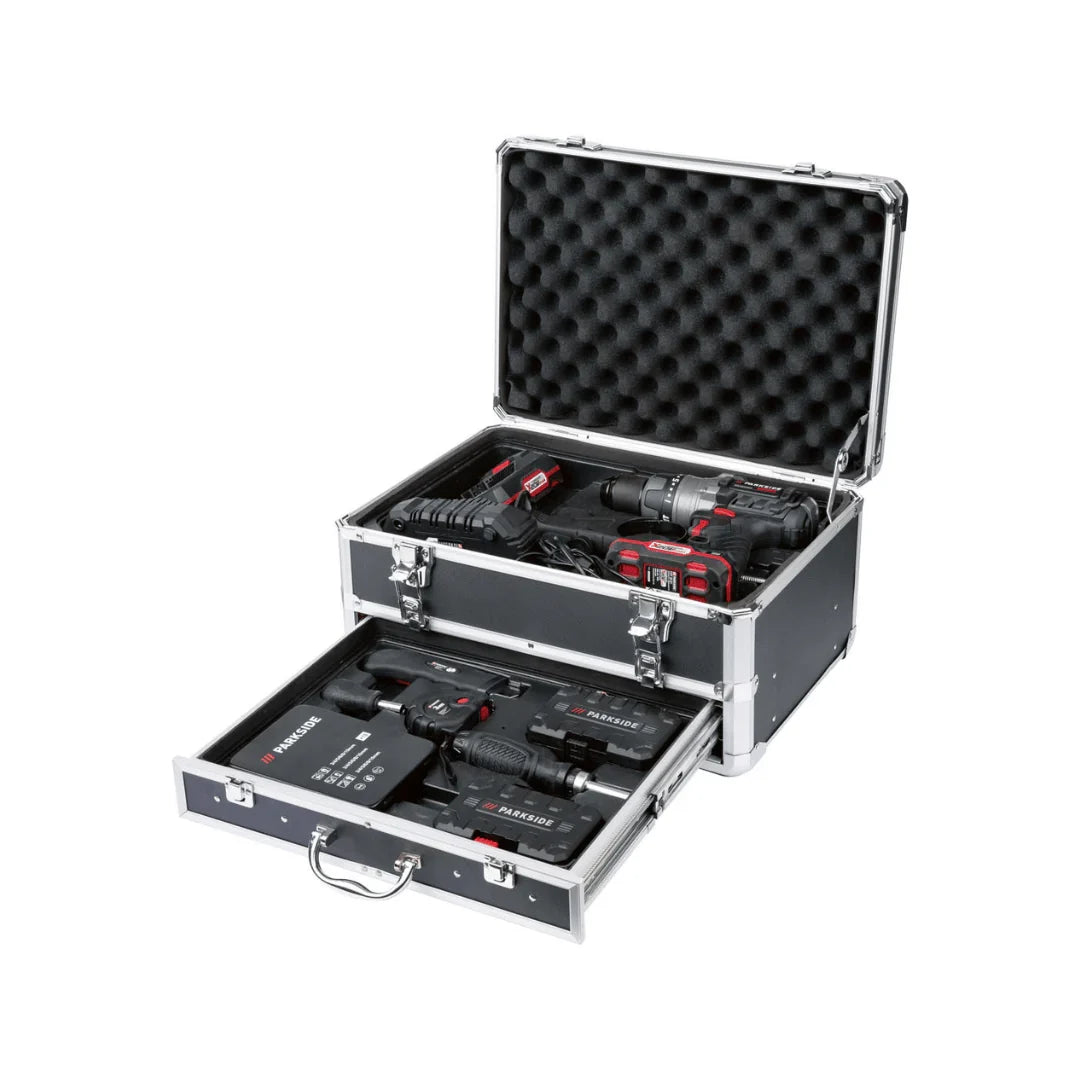 2026 Taladro Percutor Inalámbrico PARKSIDE PERFORMANCE con Accesorios »PSBSAP 20-LI B2«, 20 V