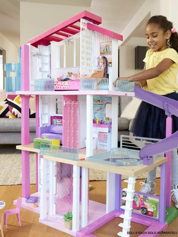 2025 Barbie Traumvilla mit über 70 Zubehörteilen, funktionierendem Aufzug, Lichtern und Geräuschen