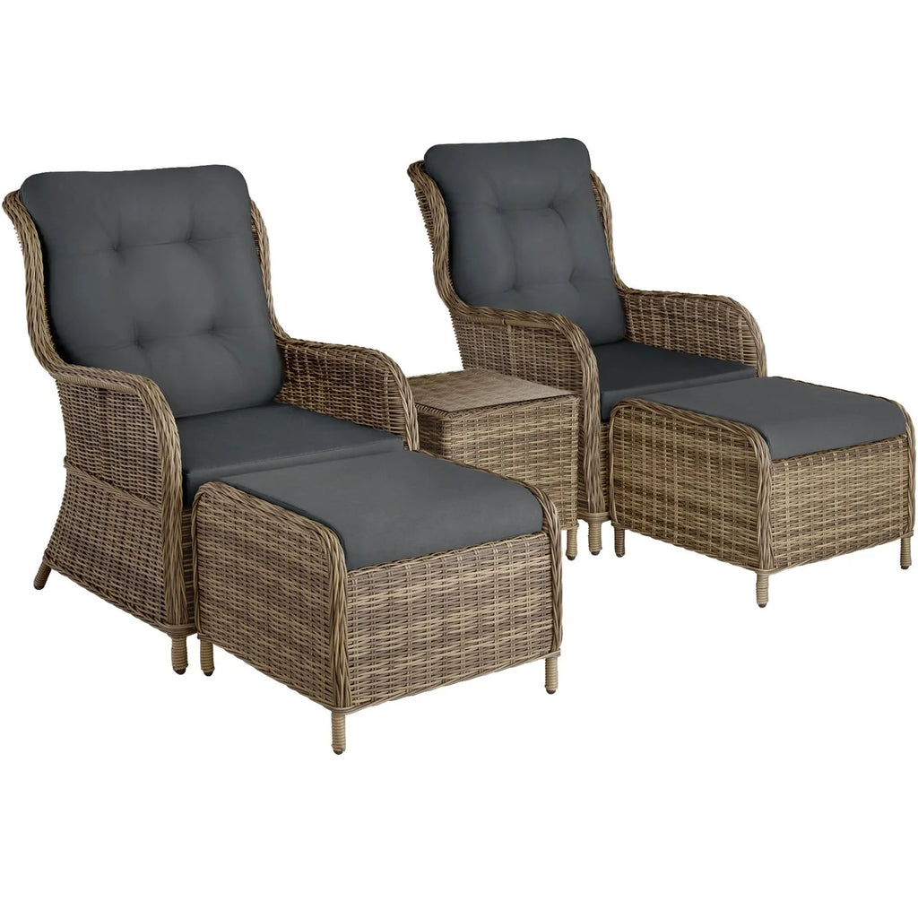 Rattan-Set Benissa – Natur