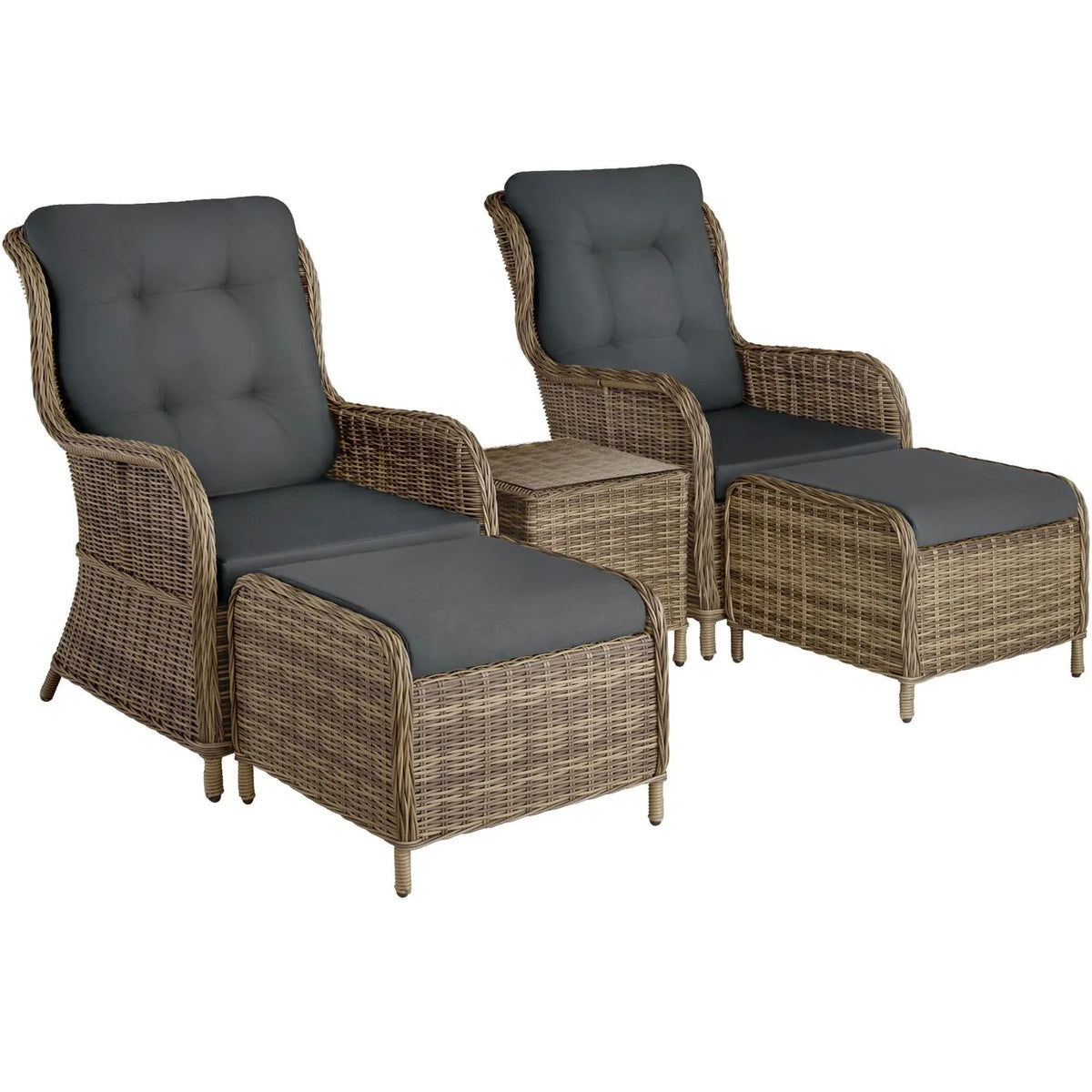 Rattan-Set Benissa – Natur