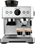 Cecotec Cafetera Express Barista Power Espresso 20 Barista. 2250W, 20 Bares, Manometro y 2 Thermoblocks, Depósito de Café en Grano, Molinillo con 20 Niveles, Vaporizador
