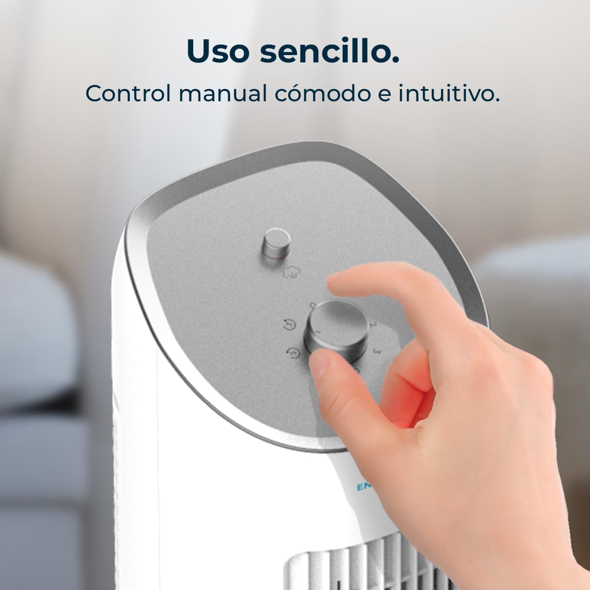 Cecotec Climatizador Evaporativo EnergySilence 2000 SkyCool. 60W, Depósito de 3L, Compatible con Aceites esenciales, 3 Velocidades, Oscilación de 50º, Asa en la Parte superior
