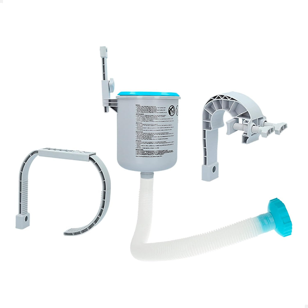 Intex Depuradora Arena Krystal Clear 3.500 l/h Skimmer Deluxe Filtro 3.028 l/h Easy Set-Metal Frame, 49x43x34 cm, Color Blanco