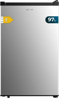 Cecotec Congelador Vertical Sobremesa 97 L Bolero CoolMarket TF 97 Inox, Clase Energética E, Diseño compacto, Puerta reversible, 3 Cajones, Medidas 55,1 x 57,5 x 83,5 cm, Color Inox