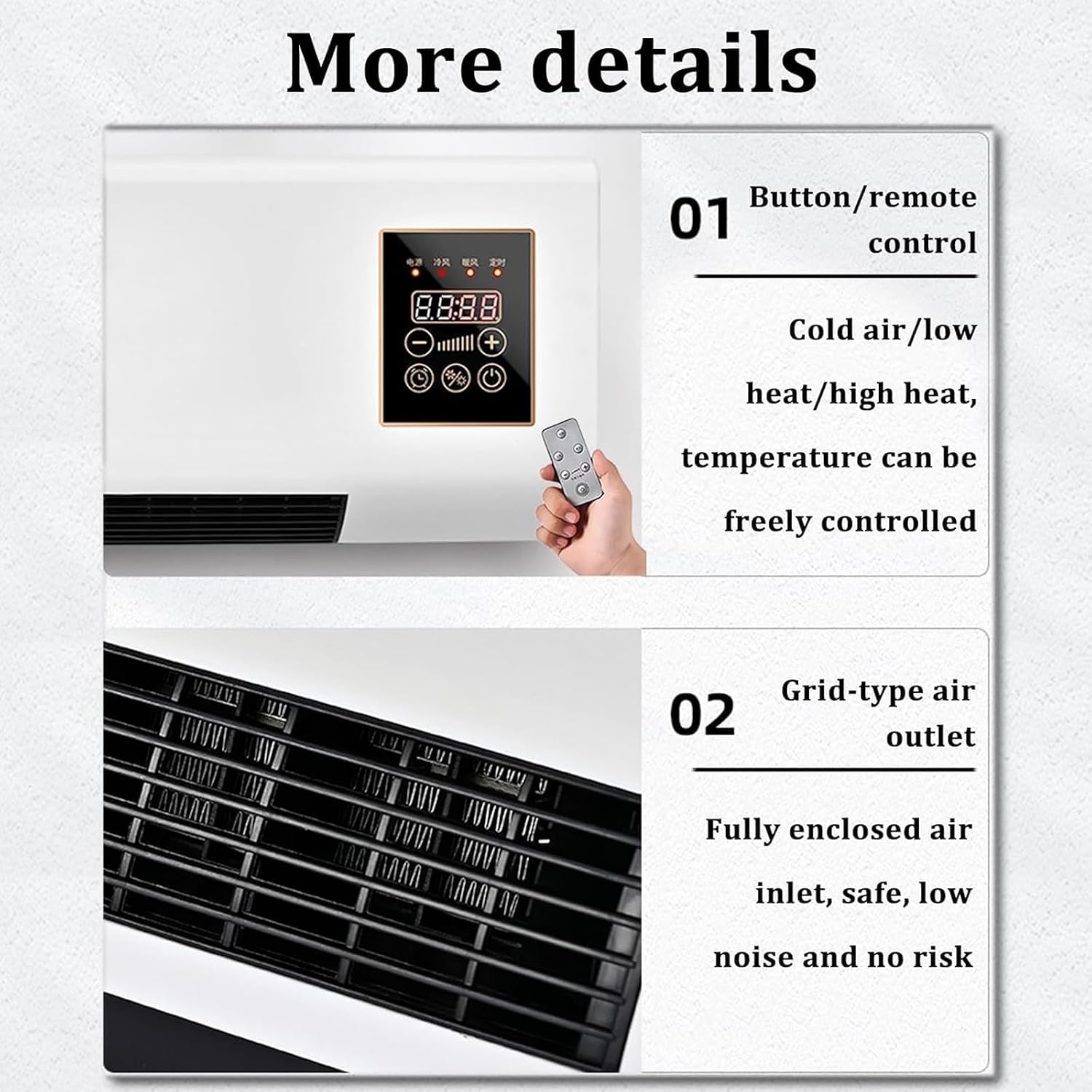 Aire Acondicionado Portátil, Mini Aire Acondicionado De Pared Con Control Remoto Y Temporizador, Funcionamiento Silencioso, Unidad Compacta De Refrigeración Y Calefacción Para Dormitorio red-flowers