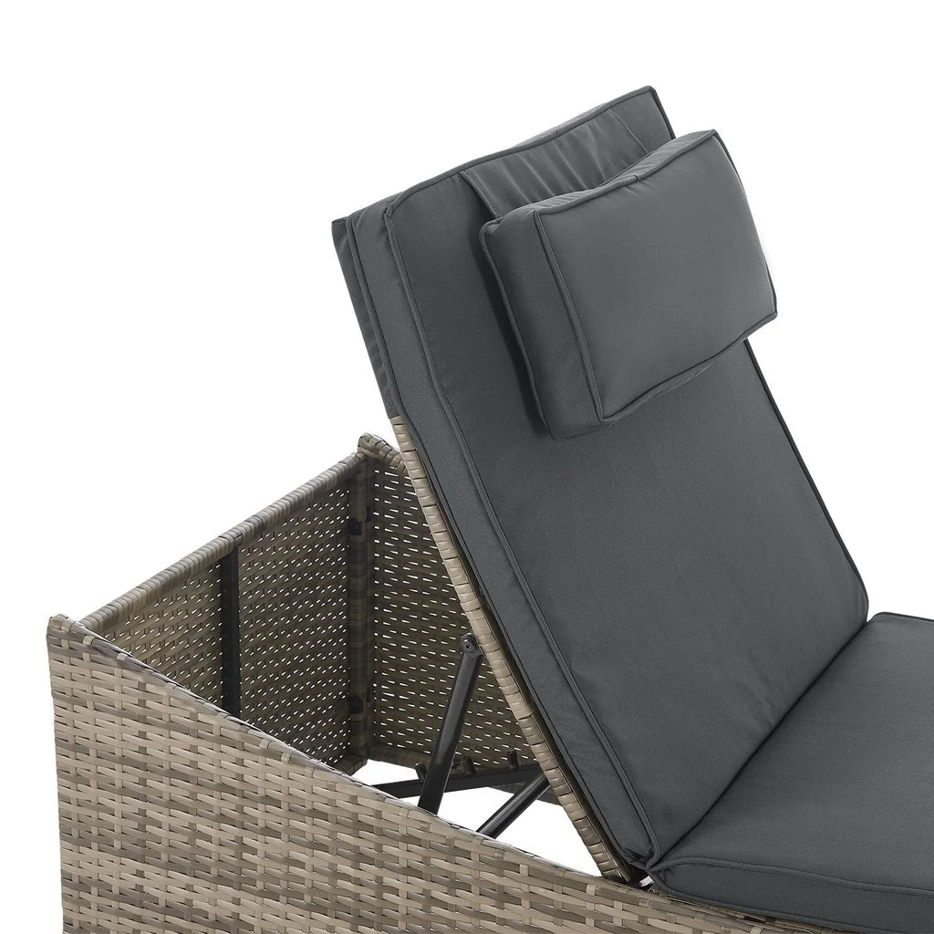 2025 Polyrattan Sonnenliege Klappbar Lamia