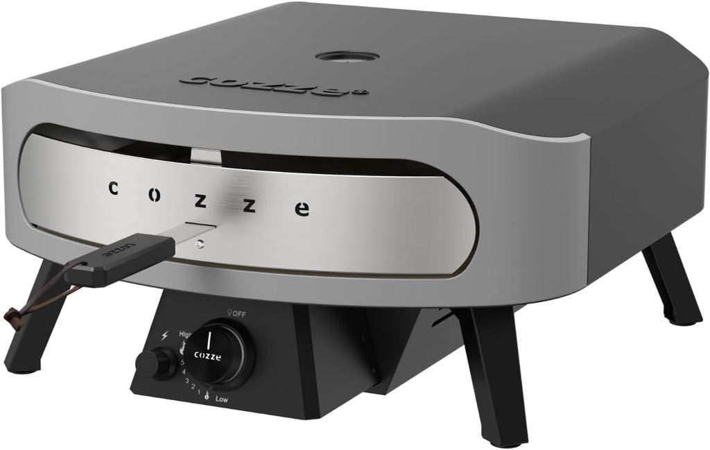 COZZE Gas-Pizzaofen 17 Zoll – Großer Outdoor-Pizzaofen (50 mbar) – Pizzaofen mit Regler für Familienpizza
