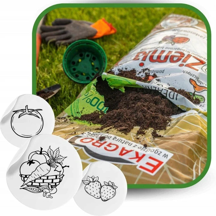 Bio-Gartenerde Kompost 1050L für Tomaten, Gemüse, Setzlinge PALETTE