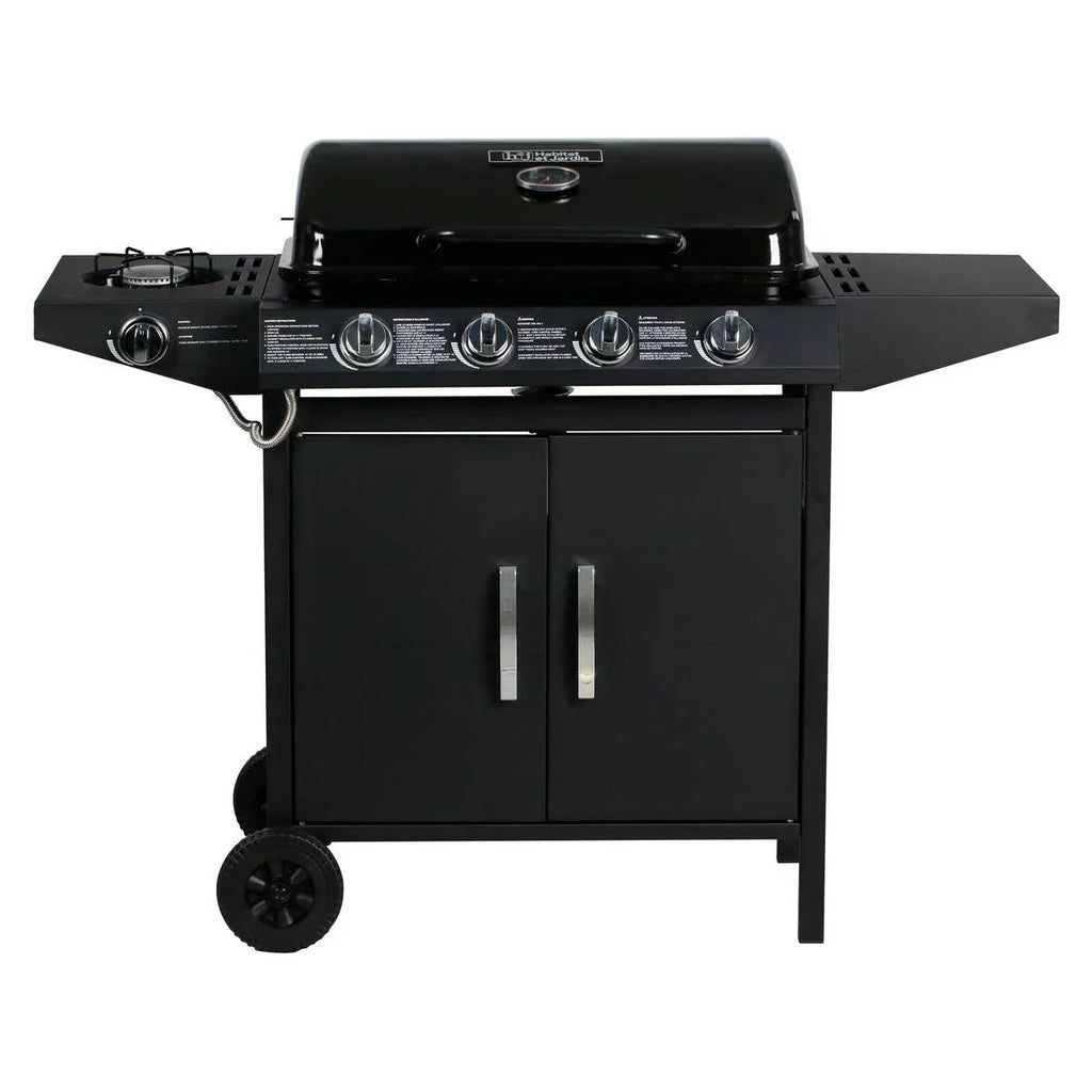Gasgrill "Festa 5" – 5 Brenner (1 Seitenkocher) – 12,9 kW – Schwarz