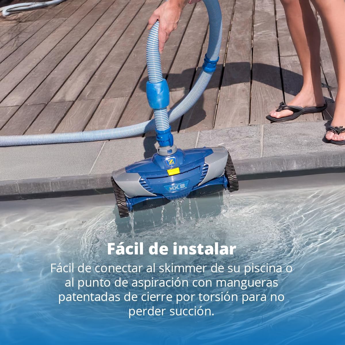 Zodiac MX8 Hydraulischer Roboter-Poolreiniger für eingelassene Schwimmbecken bis 12 x 6 m