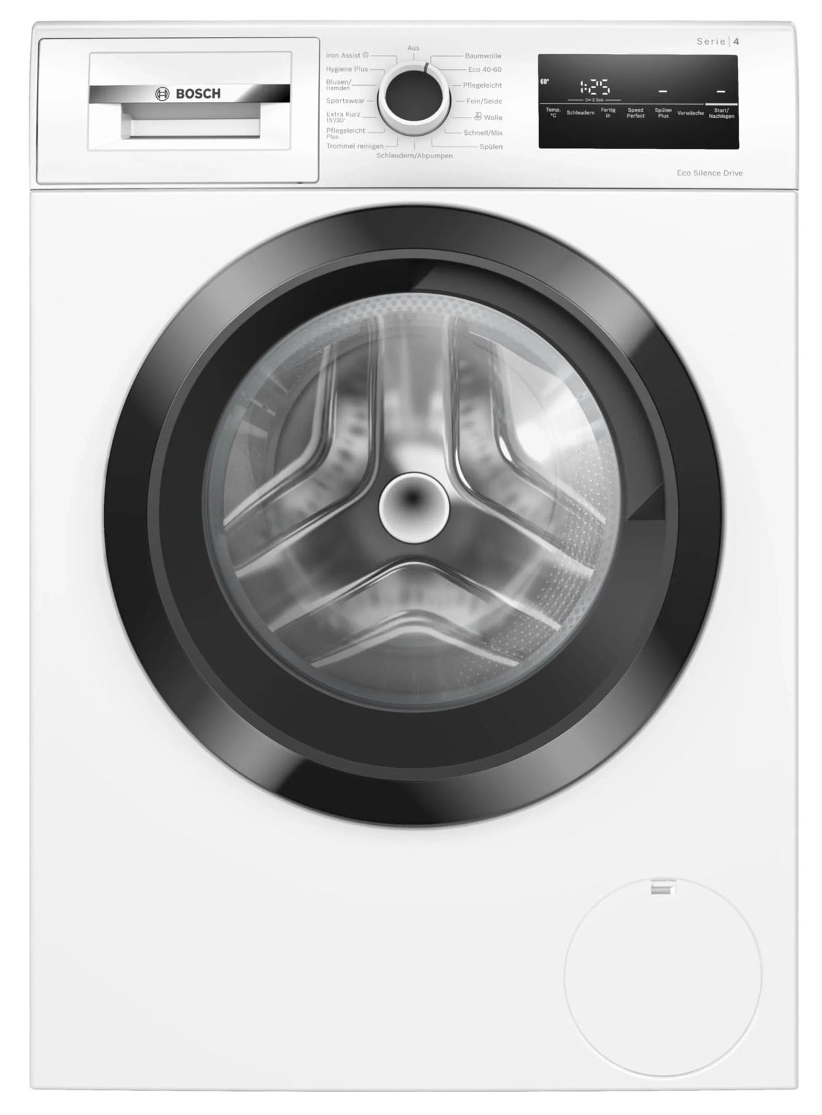 2025 Bosch WAN282K3, Serie 4, Frontlader-Waschmaschine, 8 kg, 1400 U/min, SpeedPerfect, höchstmögliche Energie- und Wassereinsparung, Nachlegefunktion, besonders hygienisch, AquaStop, IronAssist