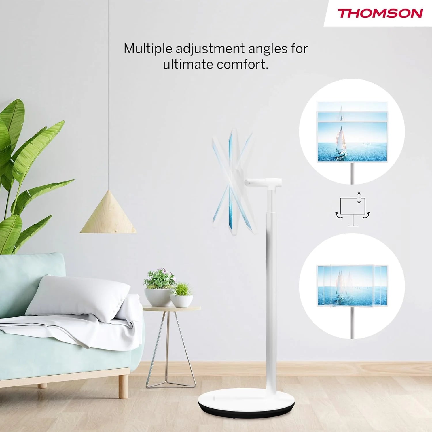 THOMSON 32 Pulgadas (81 cm) Go TV, Televisor Android Portátil – HD Ready (1366x768), Control por Voz, Bluetooth 5.1, Wi-Fi, Función de Punto de Acceso, hasta 4 Horas de Autonomía - 32HA4M44