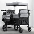 Carrito-Paseador Jeep Wrangler Deluxe para 4 Niños – Capota Desmontable, Bolsa Térmica, Asientos Modulares, Almacenamiento XXL, Ruedas Antipinchazos, Manillares Ajustables