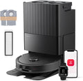 roborock QV 35A Set robot odkurzający, 8000Pa HyperForce, wielofunkcyjna stacja, mop obrotowy 200 obr./min i podnośnik 10 mm, zapobieganie splątaniu, unikanie przeszkód, mapowanie