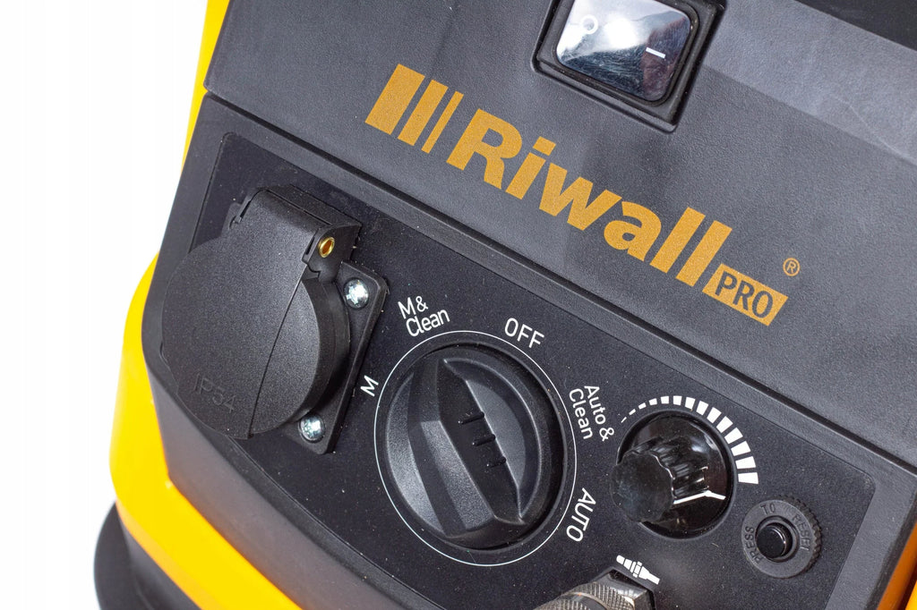 Riwall Industriesauger mit Staubabsaugung, dr Gnot, AUTOMATISCHER RÜTTLER + PNEU