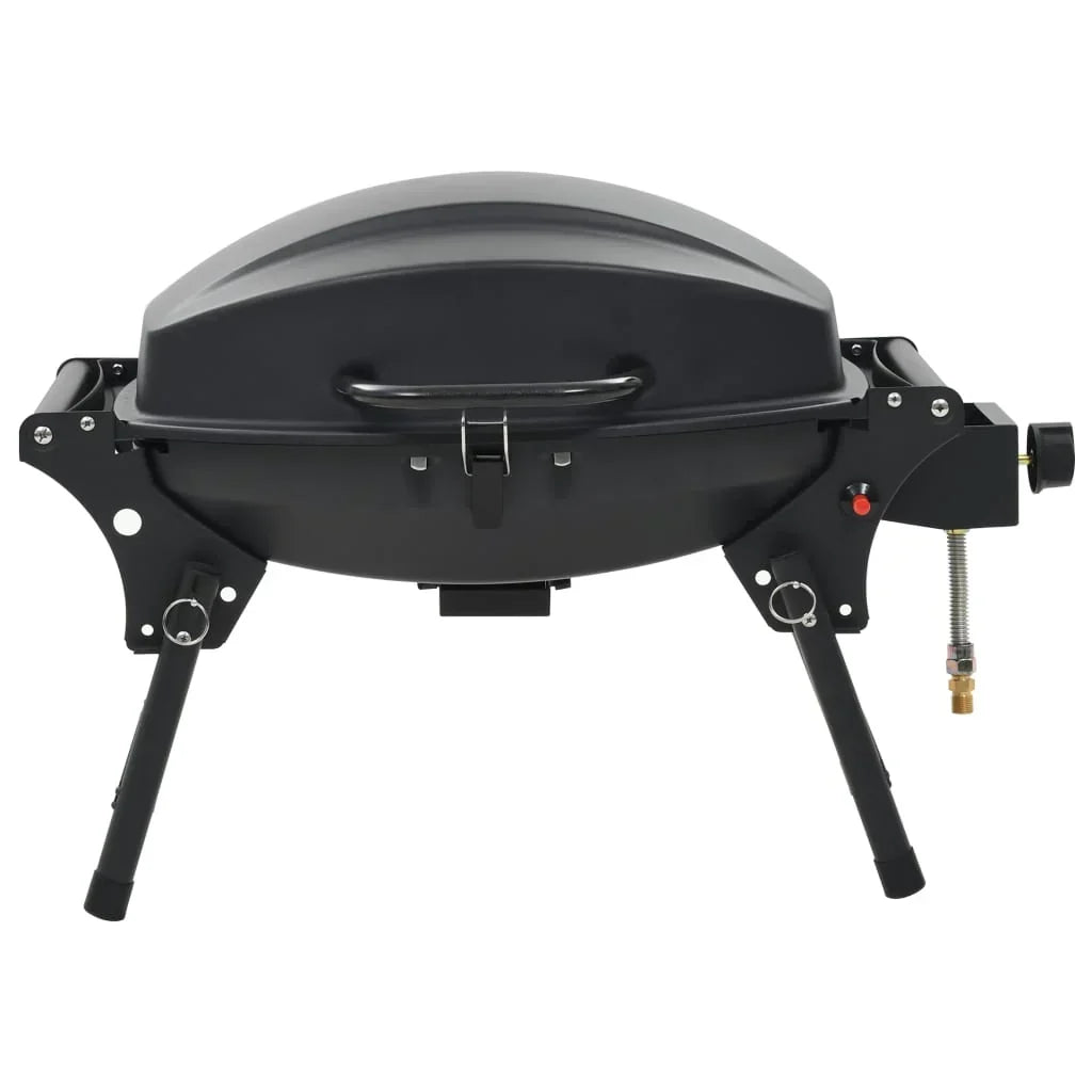 Barbacoa portátil de gas con 1 zona de cocción negra V3770
