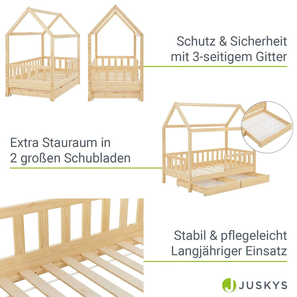 2026 Marli Kinderbett 90 x 200 cm mit Schubladen