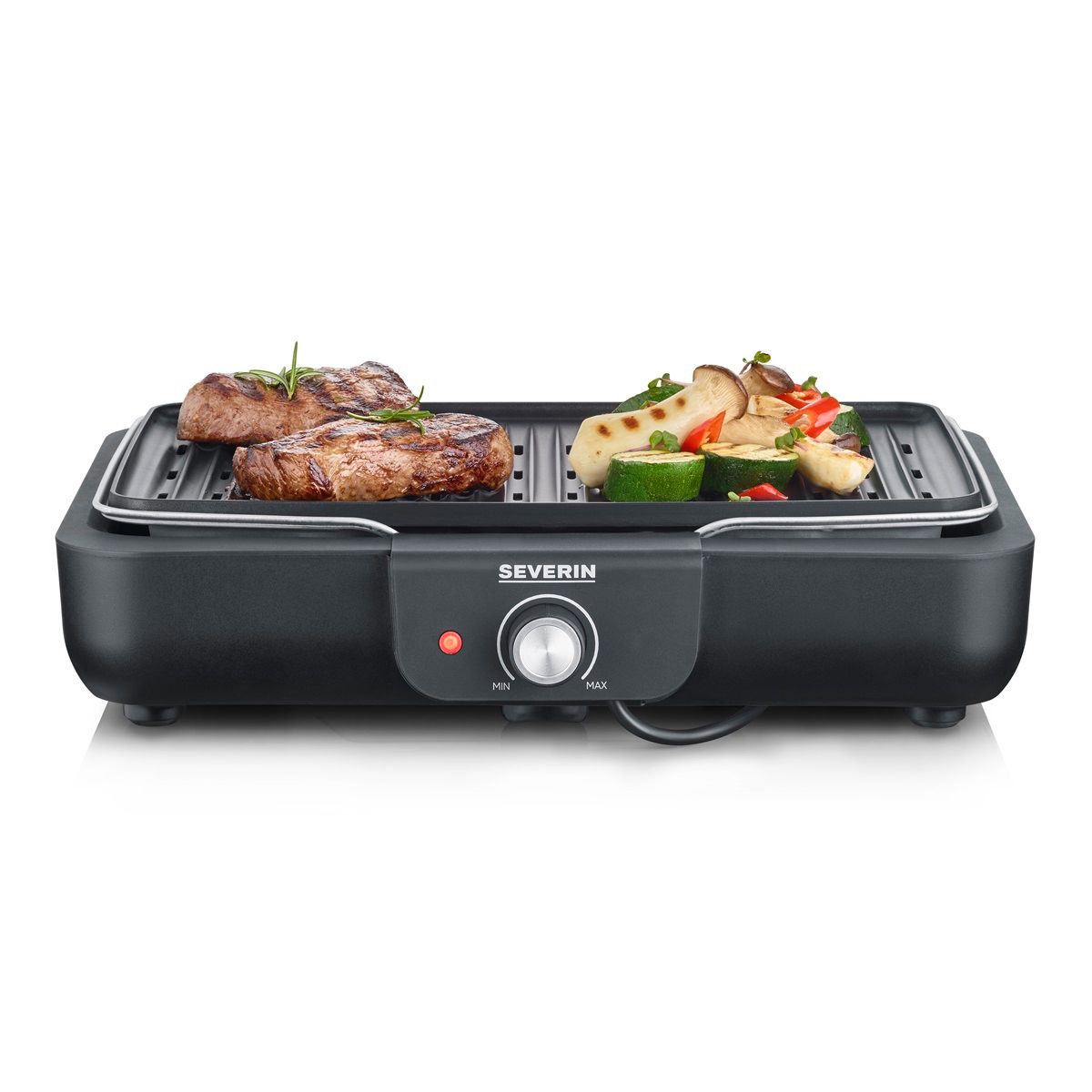 Severin Tischgrill PG 8556 mit Grillplatte - 2300 W, Schwarz