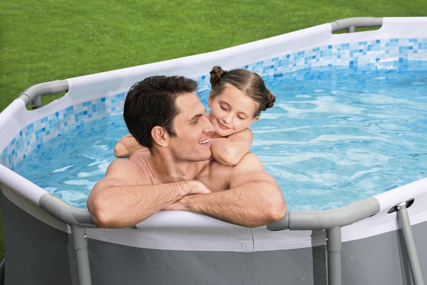 Bestway Power Steel™ 3,05 m x 2,00 m x 84 cm Ovaler Pool-Set