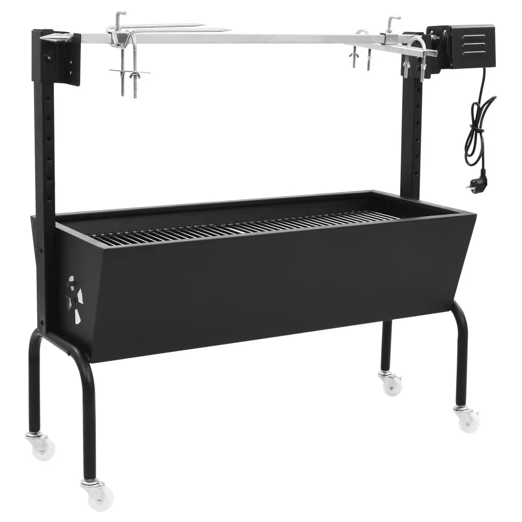 vidaXL Elektrischer Edelstahl-Drehspieß für Grill/BBQ