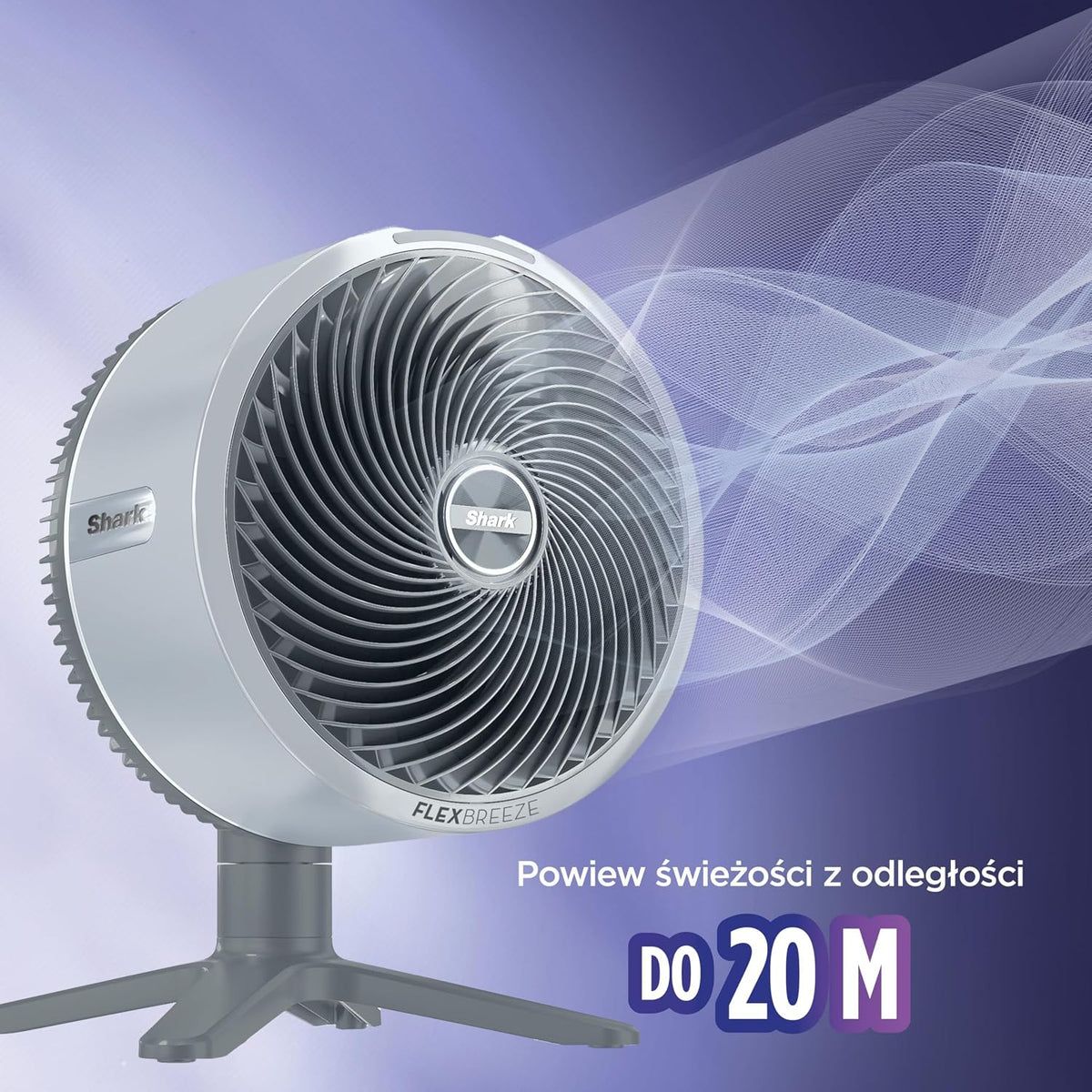 Shark FlexBreeze TableMate Wentylator bezprzewodowy wewnętrzno-zewnętrzny, do 24 godz. pracy, wydajne chłodzenie, zasięg 20 m, cichy, 5 szybkości, oscylacja, zdalne sterowanie, zimowa mgła, FA150EU