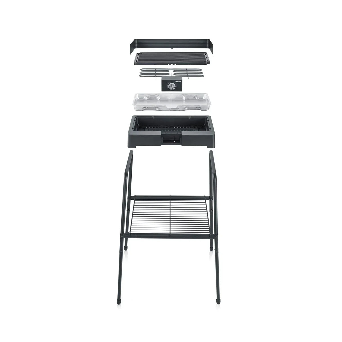 Barbacoa Con Patas Con Parrilla Acanalada 2200 W Pg 8568 Severin