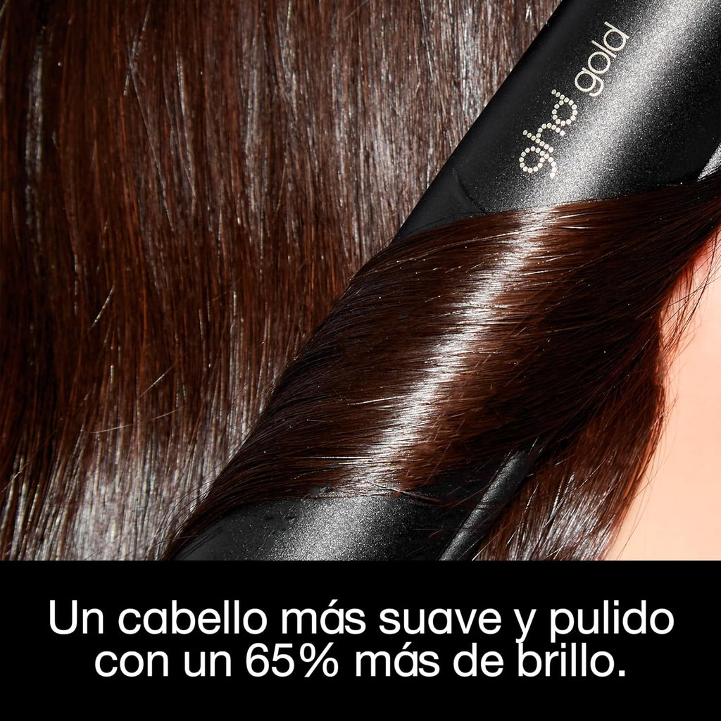 ghd Gold - Plancha de Pelo Profesional Para un Cabello Liso y Brillante - Para Todo Tipo de Cabello - Color Negro, (Enchufe Europeo)