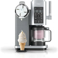 Ninja CREAMi Scoop & Swirl Eismaschine und Eiscreme-Joghurtbereiter mit 2 Bechern, 13 Funktionen, macht Eiscreme, cremiges Eis, Gelato, Sorbet, Smoothie und mehr, Bonusoption, Silber, NC701EU