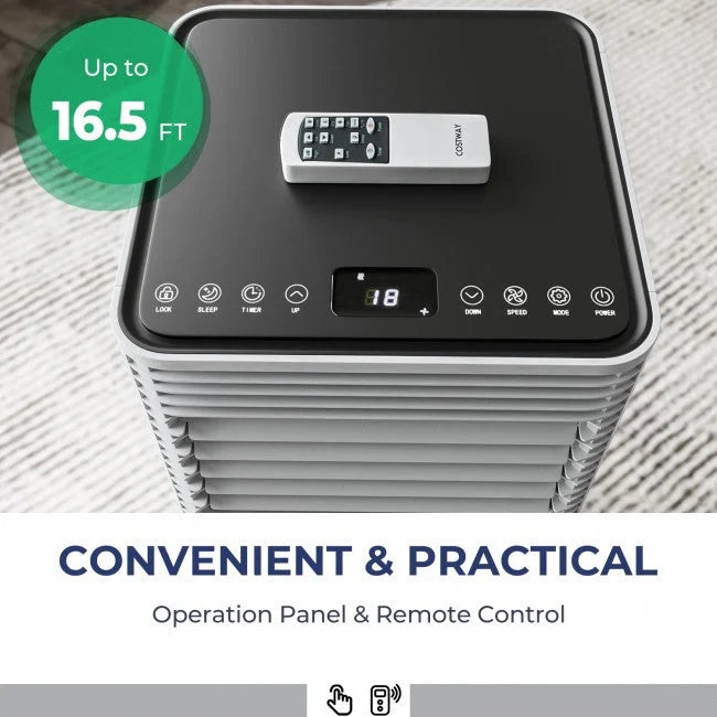 Tragbare 3-in-1-Klimaanlage 8000 BTU mit Entfeuchter und Ventilatorfunktion