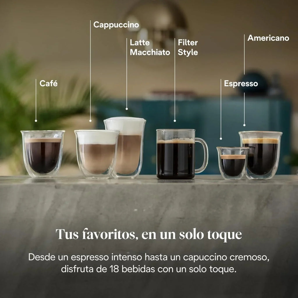 De'Longhi Perfetto Primadonna Soul ECAM612.55.SB Kaffeevollautomat mit LatteCrema Milchsystem, Bean-to-Cup Technologie, 18 Kaffeespezialitäten, App-Steuerung