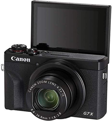 Canon PowerShot G7 X Mark III Negra – Cámara Digital Compacta 4K con Conectividad Wi-Fi (3637C001)