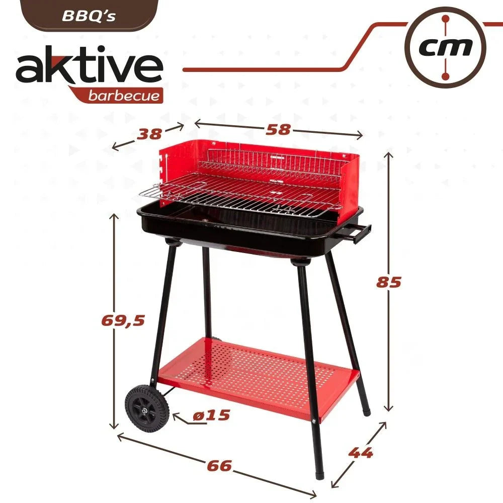 Barbacoa De Carbón Para 6 Personas Aktive