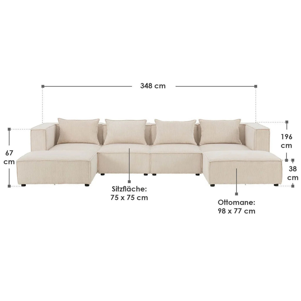 2025 Sofá modular Domas XXL – salón modulable