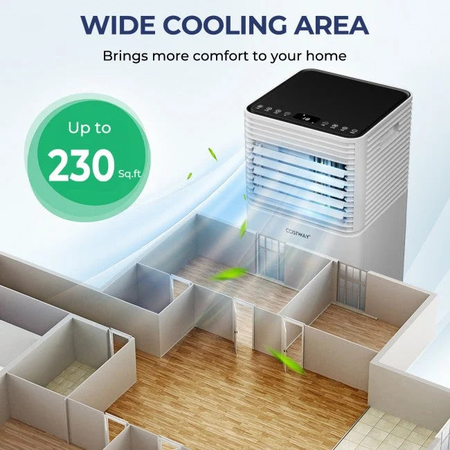 Tragbare 3-in-1-Klimaanlage 8000 BTU mit Entfeuchter und Ventilatorfunktion