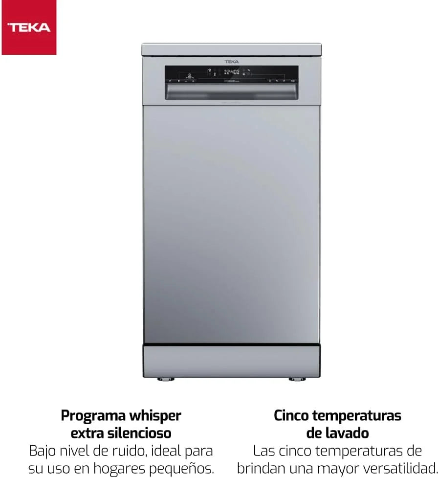 TEKA Lavavajillas Integrable 45 cm, 10 Cubiertos, 6 Programas de Lavado, IonClean, DFS 24650