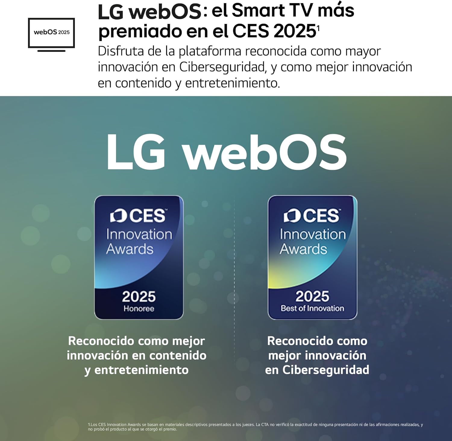 50UA73006LA - TV 50", UHD 4K, WebOS 25, Ultimate IA, HDR10 Pro, Super Upscaling, Dolby Digital Plus, Google Assistant, Negro